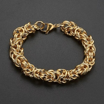 Package Pure Golden Kungslänk Necklace and Bracelet