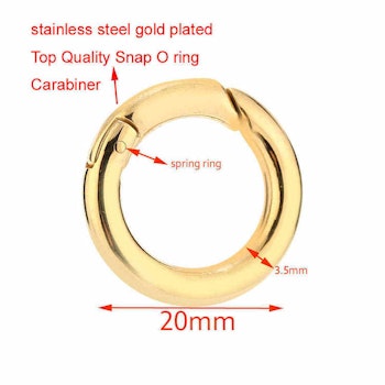 Spenstig o-ring rustfritt stål 20 mm