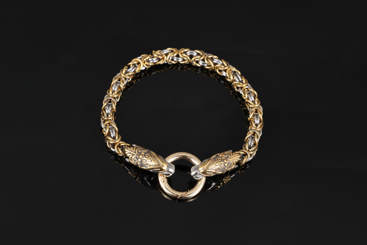 Armband Halvdan silver/gold