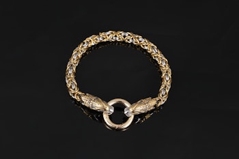 Bracelet Halvdan silver / gold