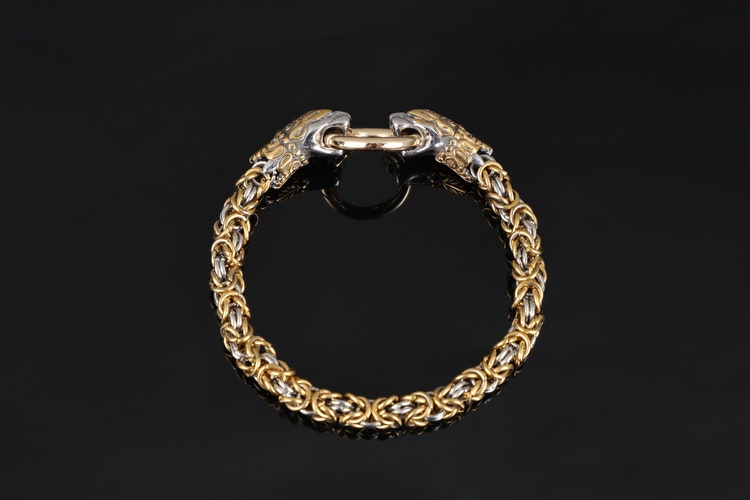 Bracelet Halvdan silver / gold