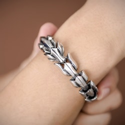 Bracelet Wolf-Viking Silver/Gold