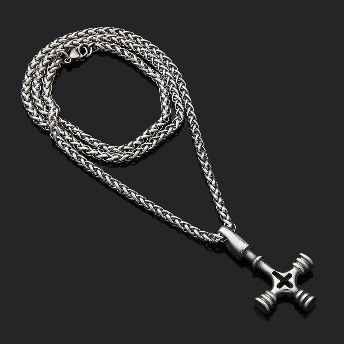 Wolf Cross necklace