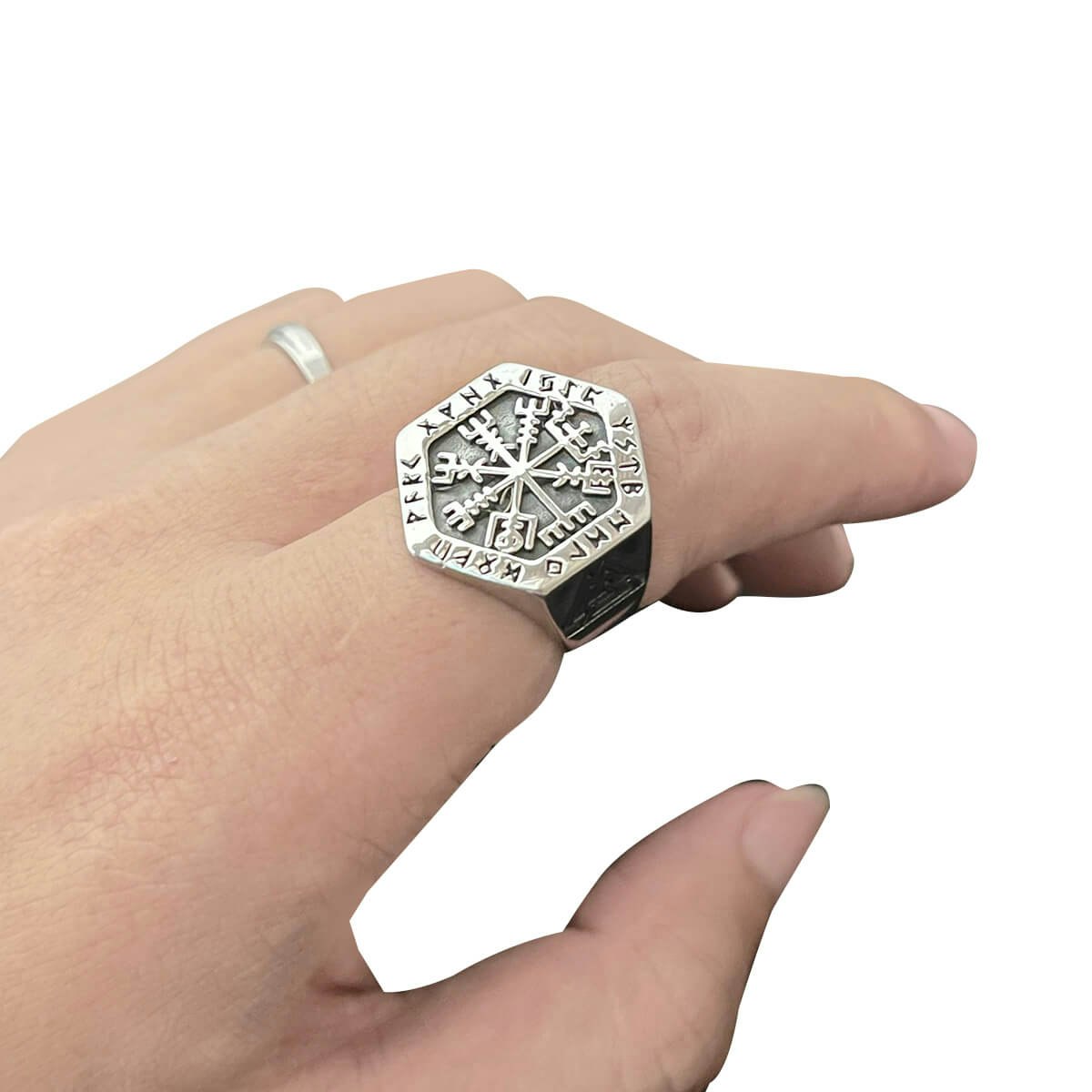 Ring Vegvisir Valknut