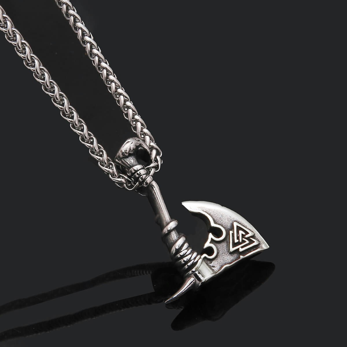 Necklace Axe Valknut