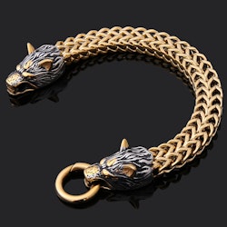 Bracelet Golden Armor Wolves