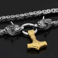 Halsband Wolves Gold