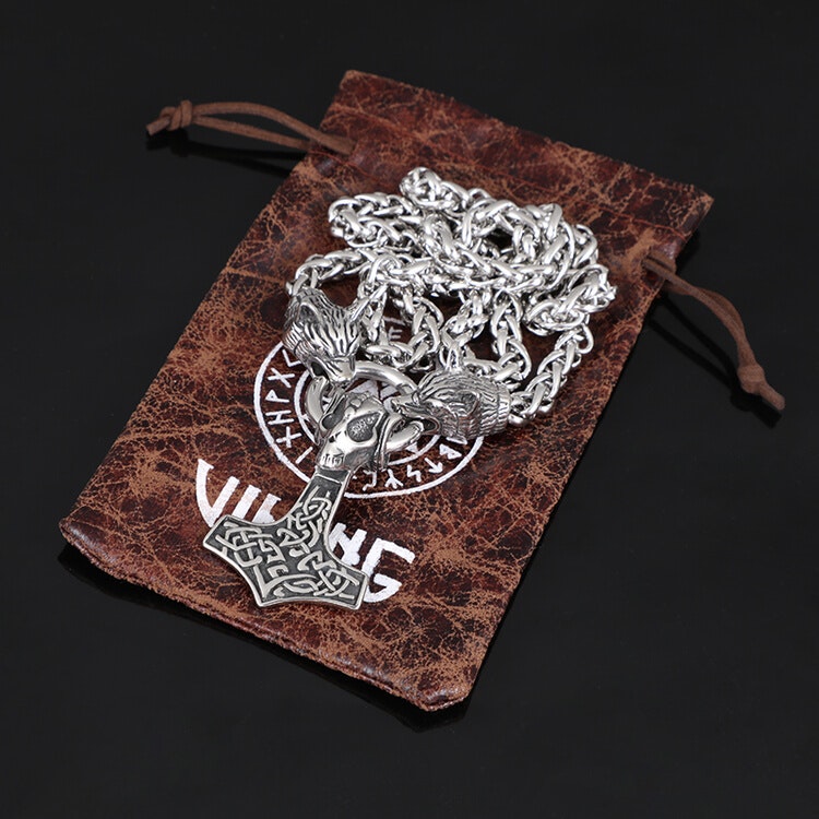 Necklace Skull Hammer