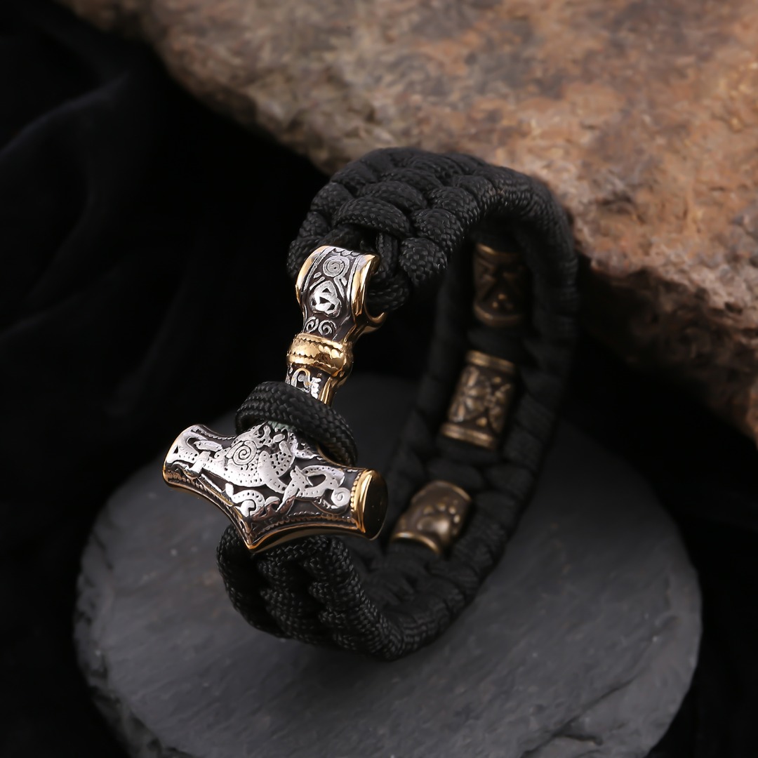 Armband Viking Tor Silver/Gold (Flera färger)