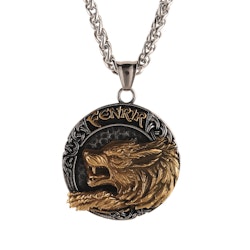 Necklace Golden Fenrir