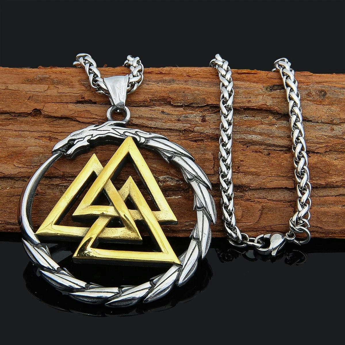 Halskæde Valknut Jörmungand