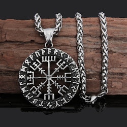 Halskæde Futhark Vegvisir