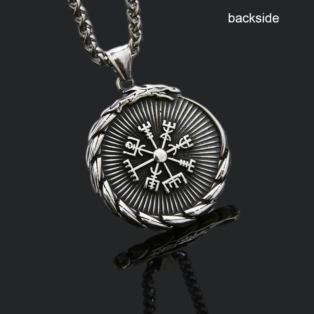 Necklace Valknut Vegvisir