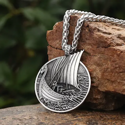 Necklace Viking Ship