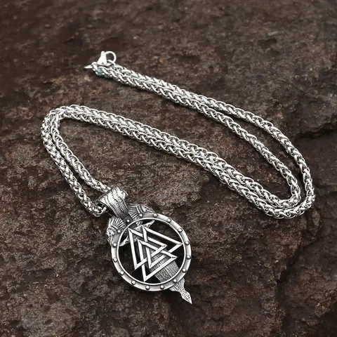 Halsband Valknut Raven