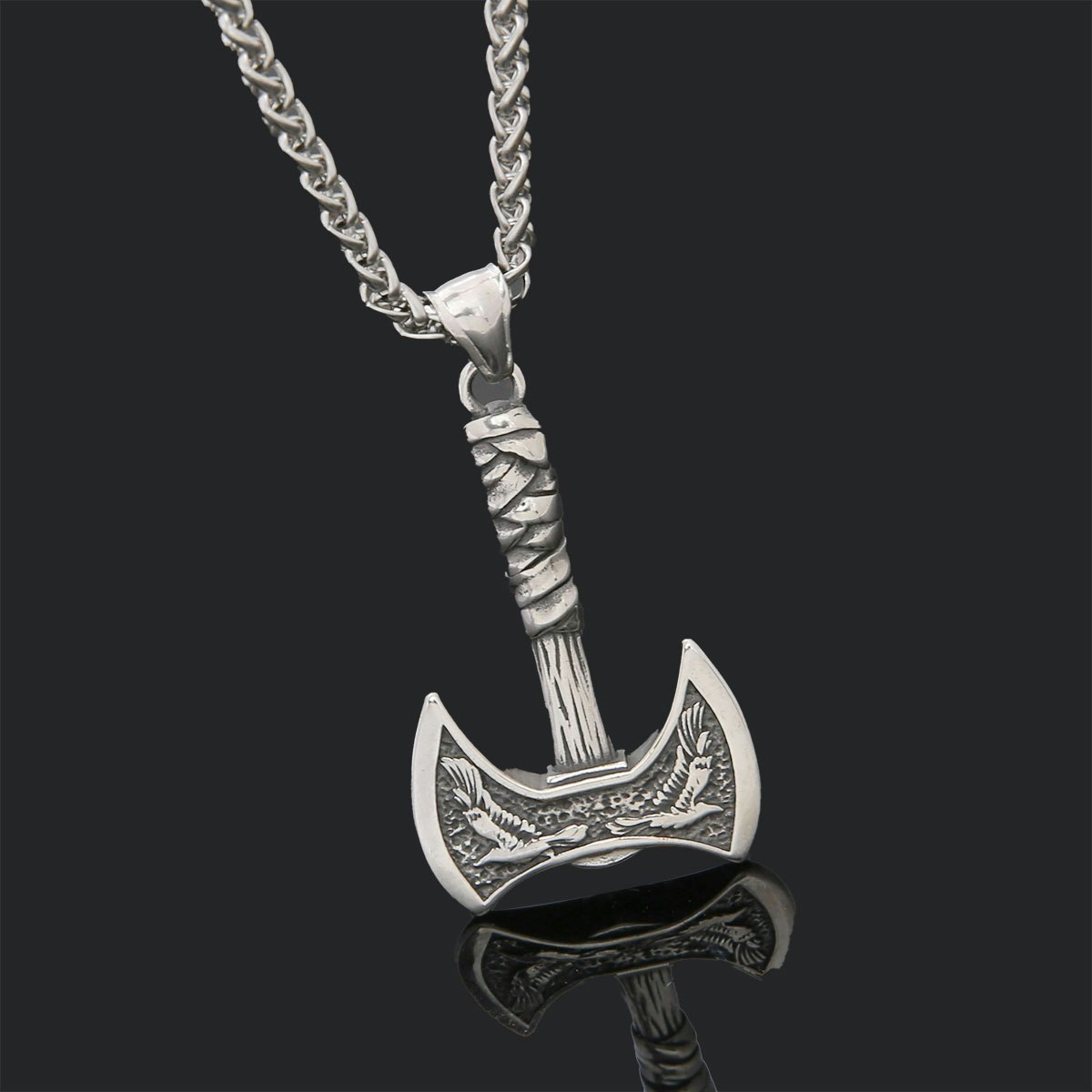 Necklace Double Fenrir Axe