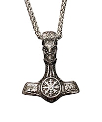 Halsband Mjölner Vegvisir