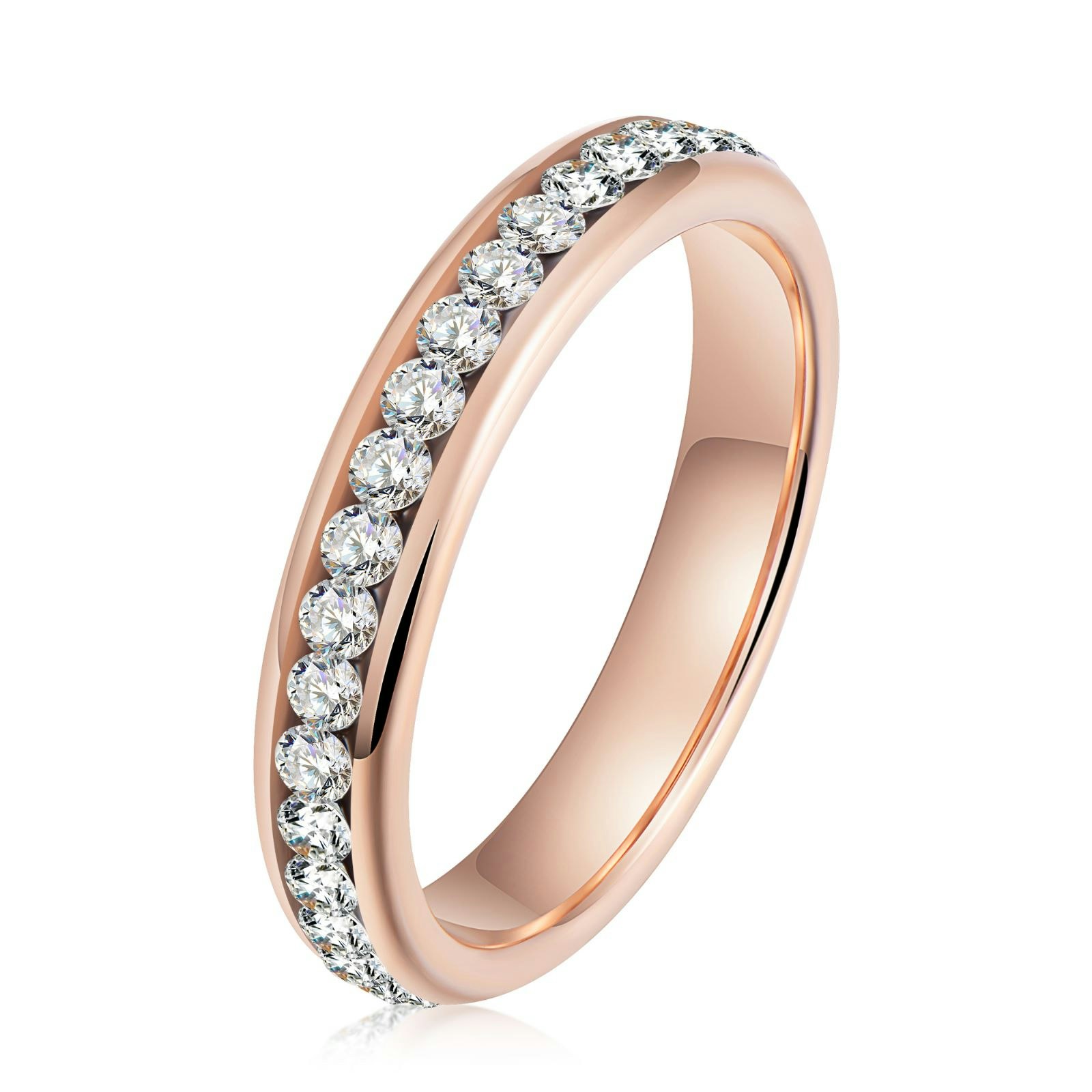 Ring Rosé Zirconia Tungsten