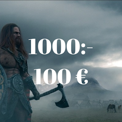 Gavekort 1000 SEK (Sendt digitalt via e-post)