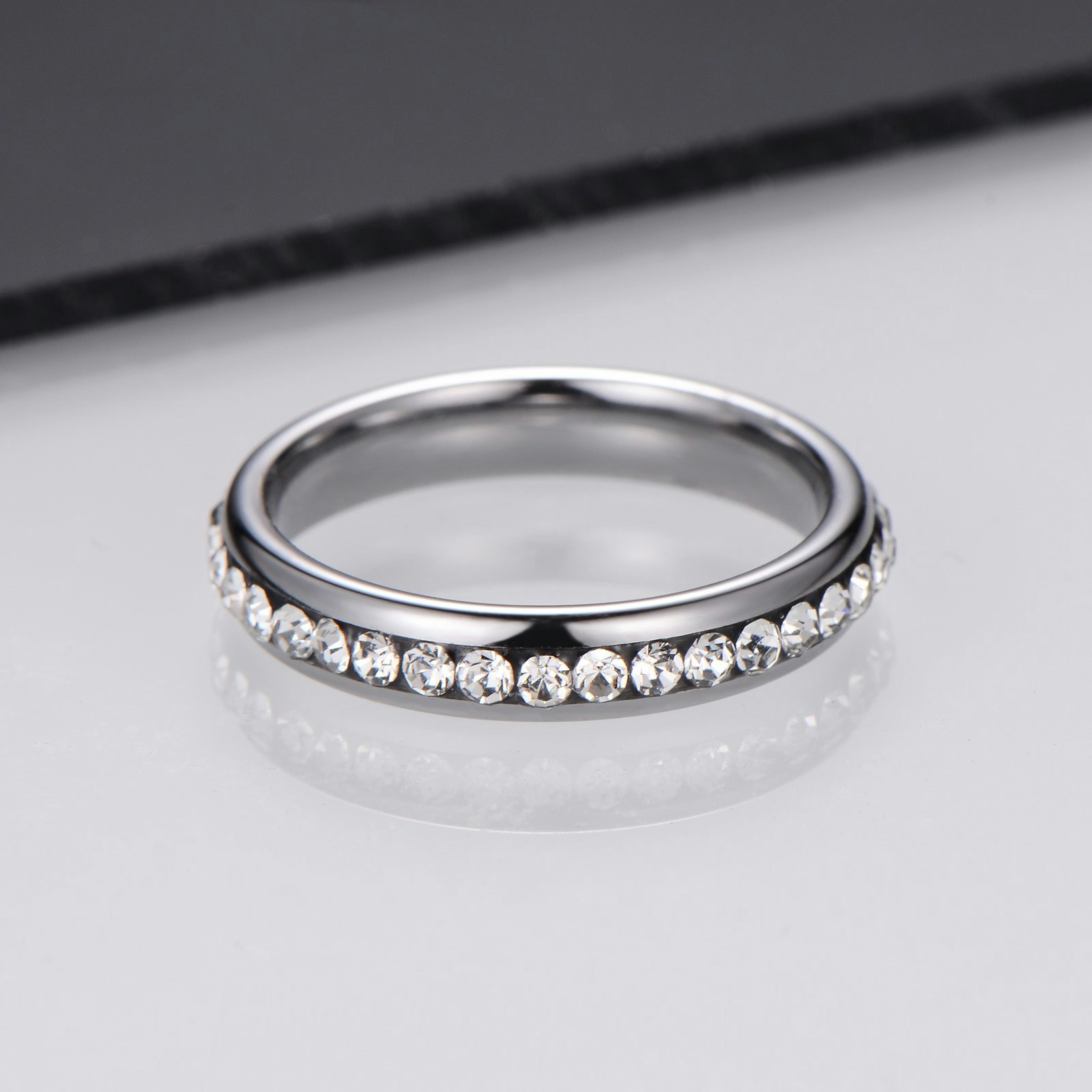 Ring Silver Zirconia Tungsten