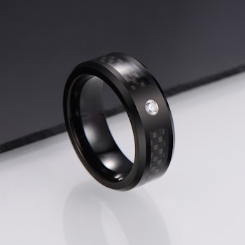 Sormus Black Zirconia Tungsten