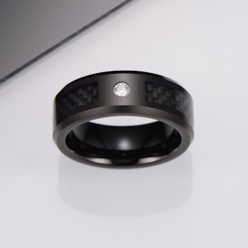 Ring Black Zirconia Tungsten