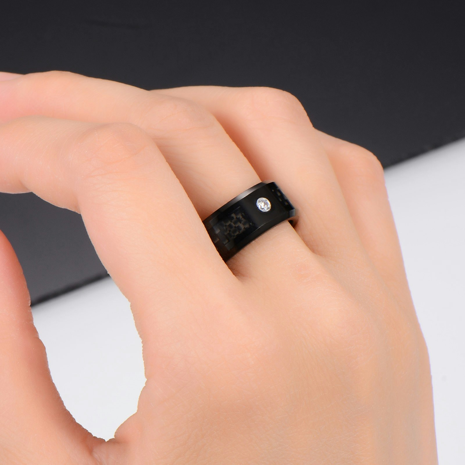 Ring Black Zirconia Tungsten