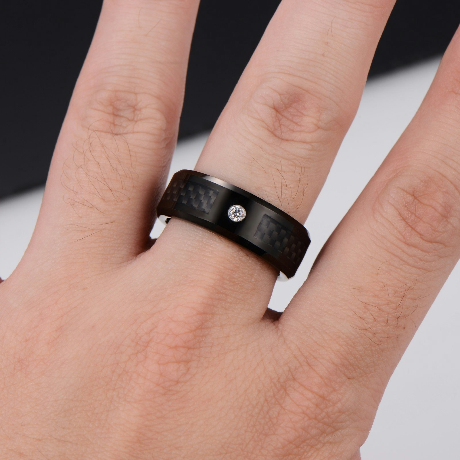 Ring Black Zirconia Tungsten