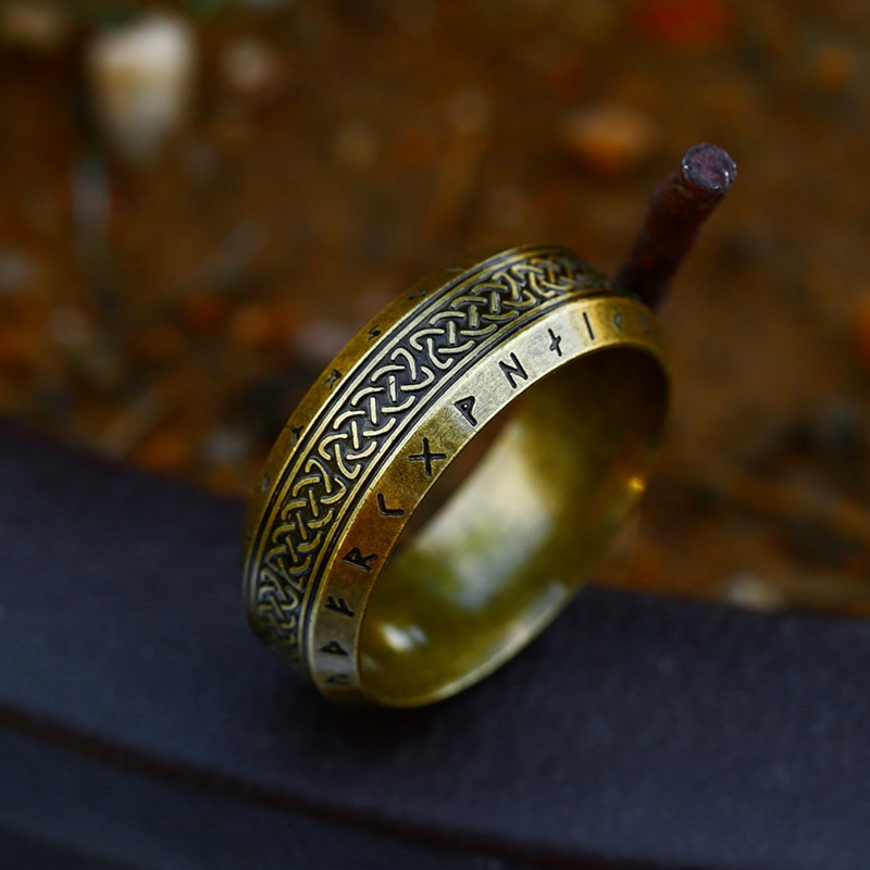 Ring Celtic Runes Bronze