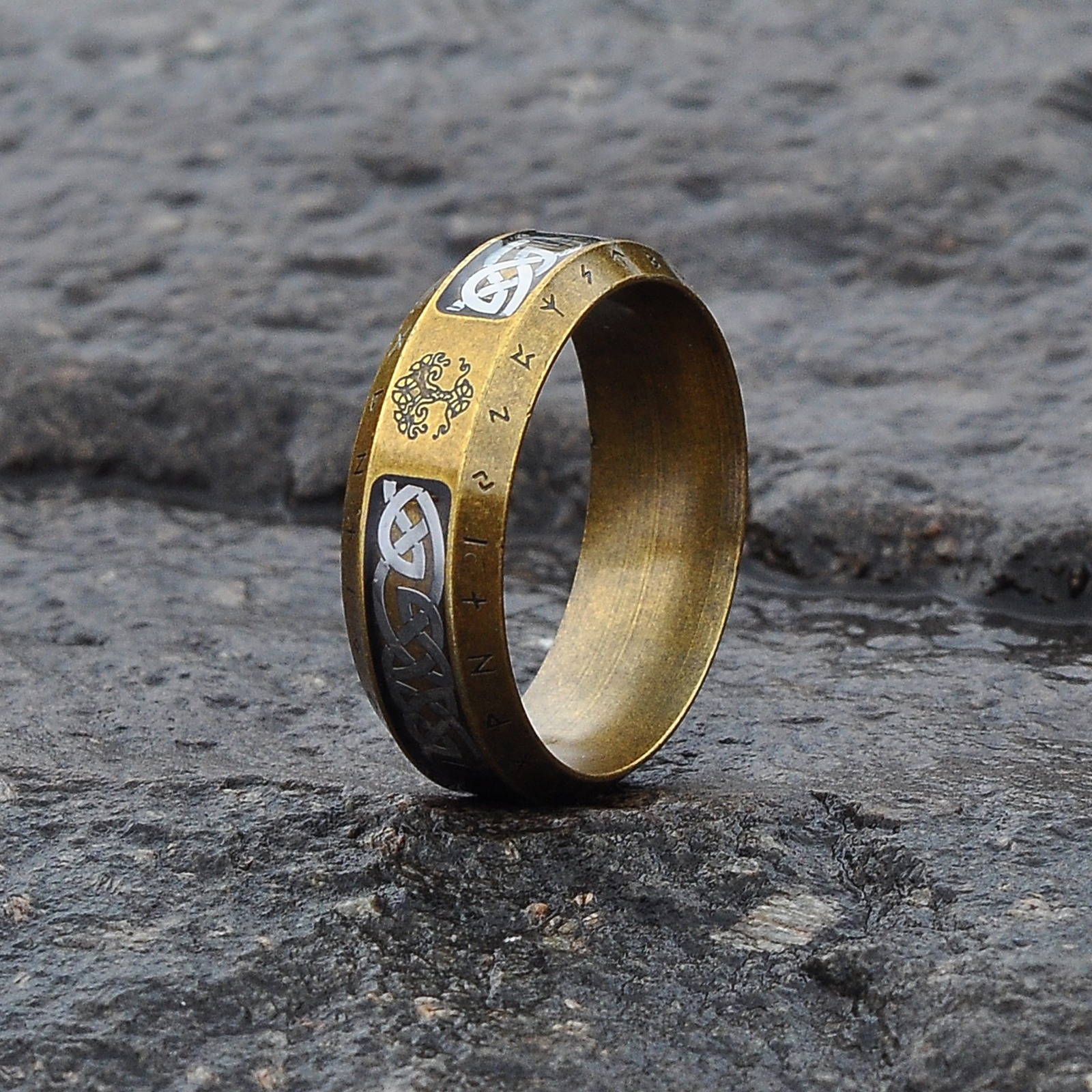 Ring Yggdrasil Celtic Brons