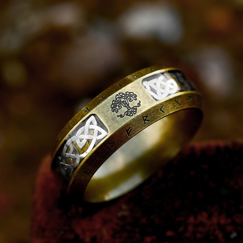 Ring Yggdrasil Celtic Bronse