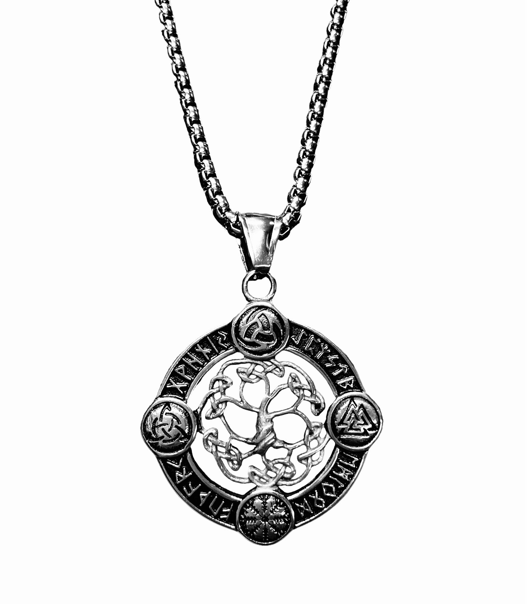 Halsband Yggdrasil Valknut