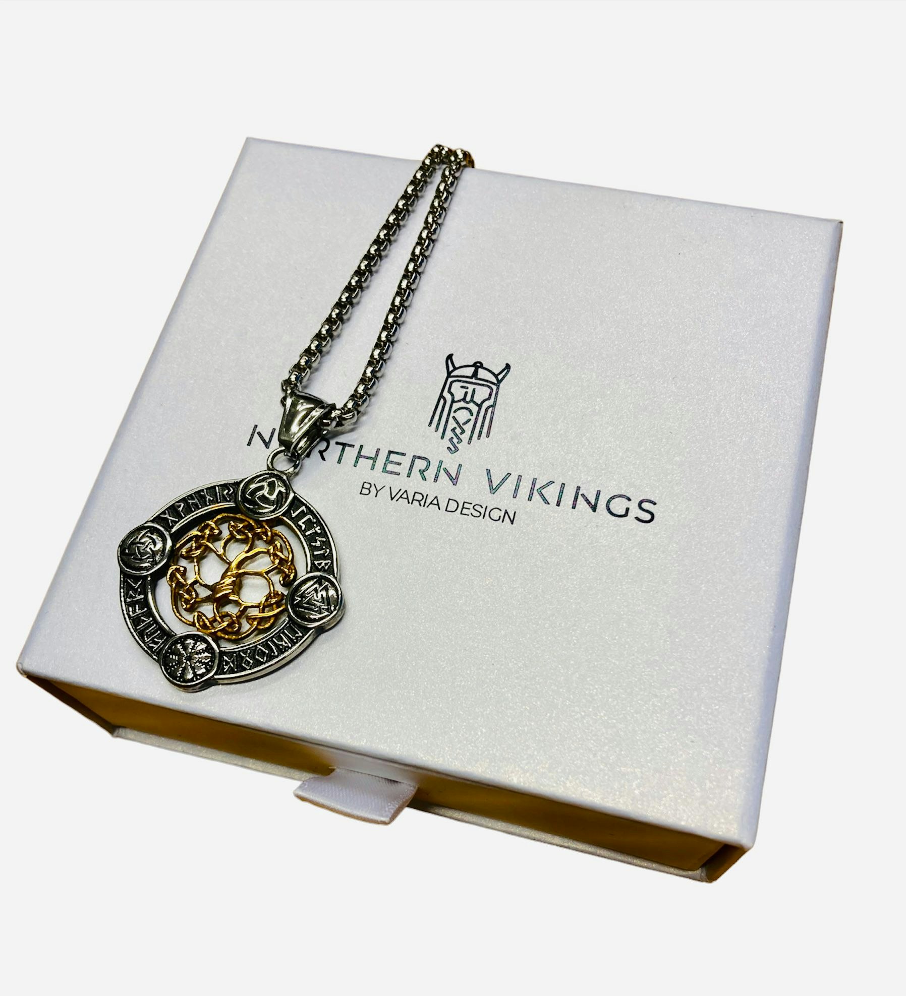Halsband Yggdrasil Valknut