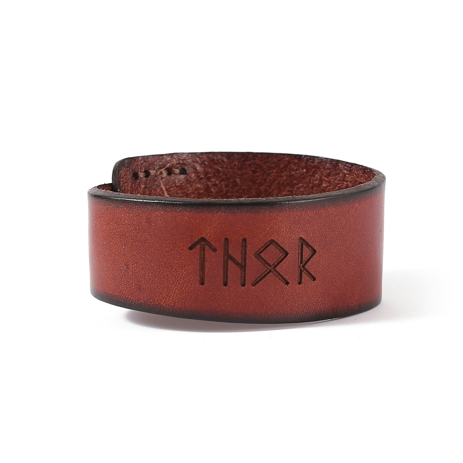Armband Thor-ᛏᚺᛟᚱ  Läder (flera färger)