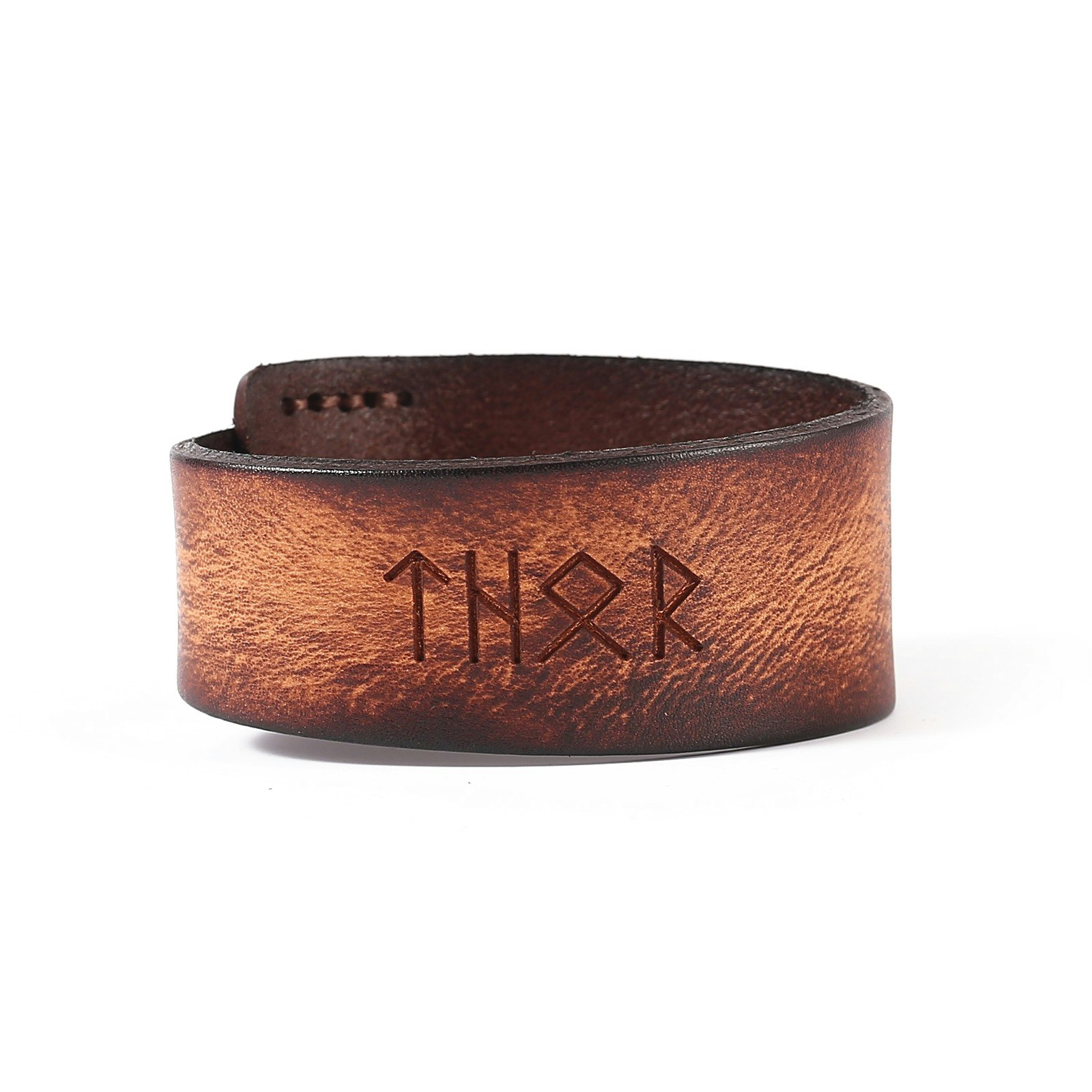 Armband Thor-ᛏᚺᛟᚱ  Läder (flera färger)