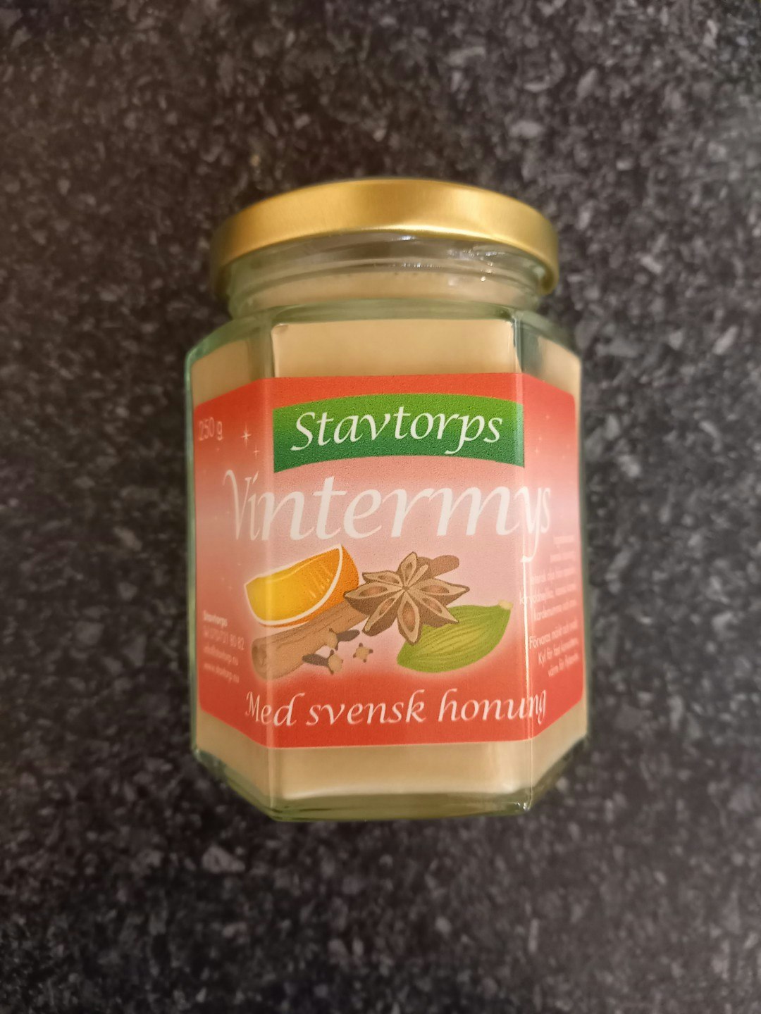 Smaksatt honung julmys, julkryddad honung, chaihonung