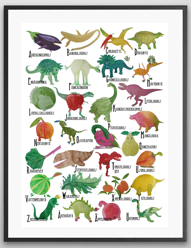 Vegosauriernas ABC Poster