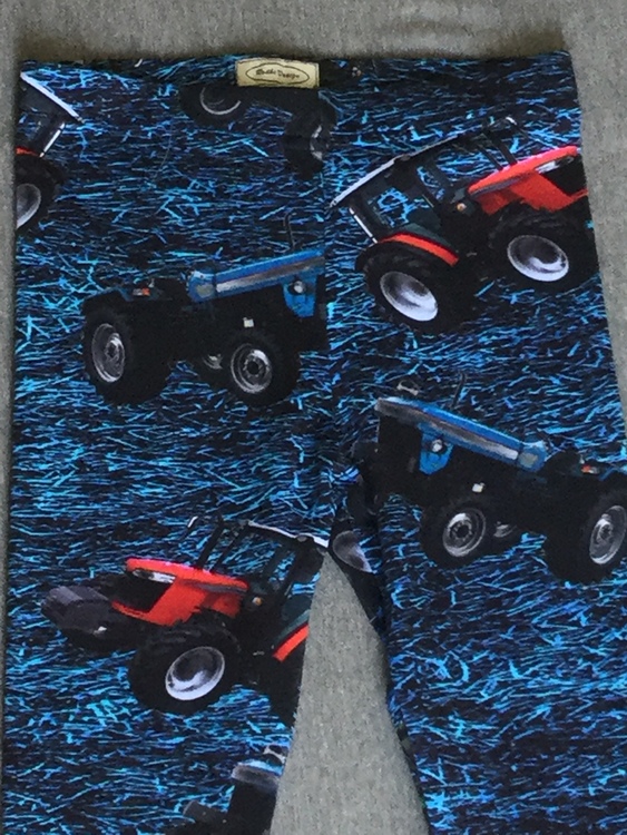 603 Leggings Traktorer på blå botten