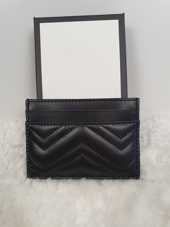 Gucci Pre-owned Card case GG Marmont Black