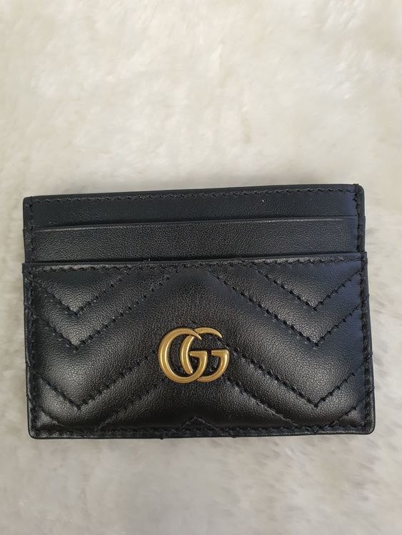 Gucci Pre-owned Card case GG Marmont Black