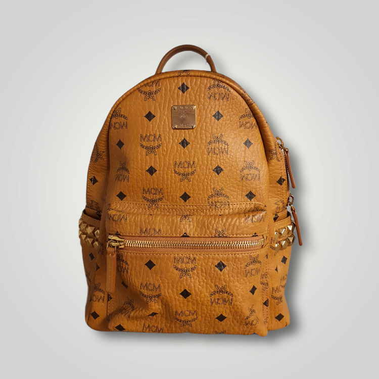 MCM Pre-owned Stark side studs Backpack in Visetos