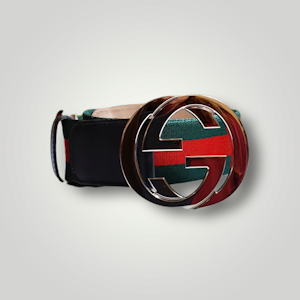 Gucci Web Belt with G Buckle Size 90-36