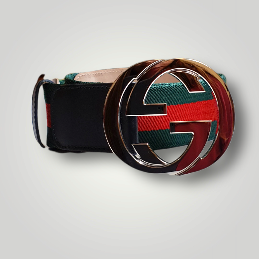 Gucci Web Belt with G Buckle Size 85-34 - TomsBag