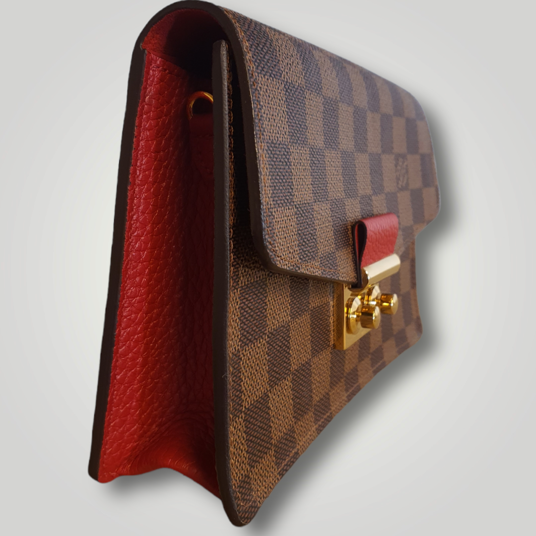 Louis Vuitton Pre-owned Croisette Chain Wallet Damier Ebene-SH22-190