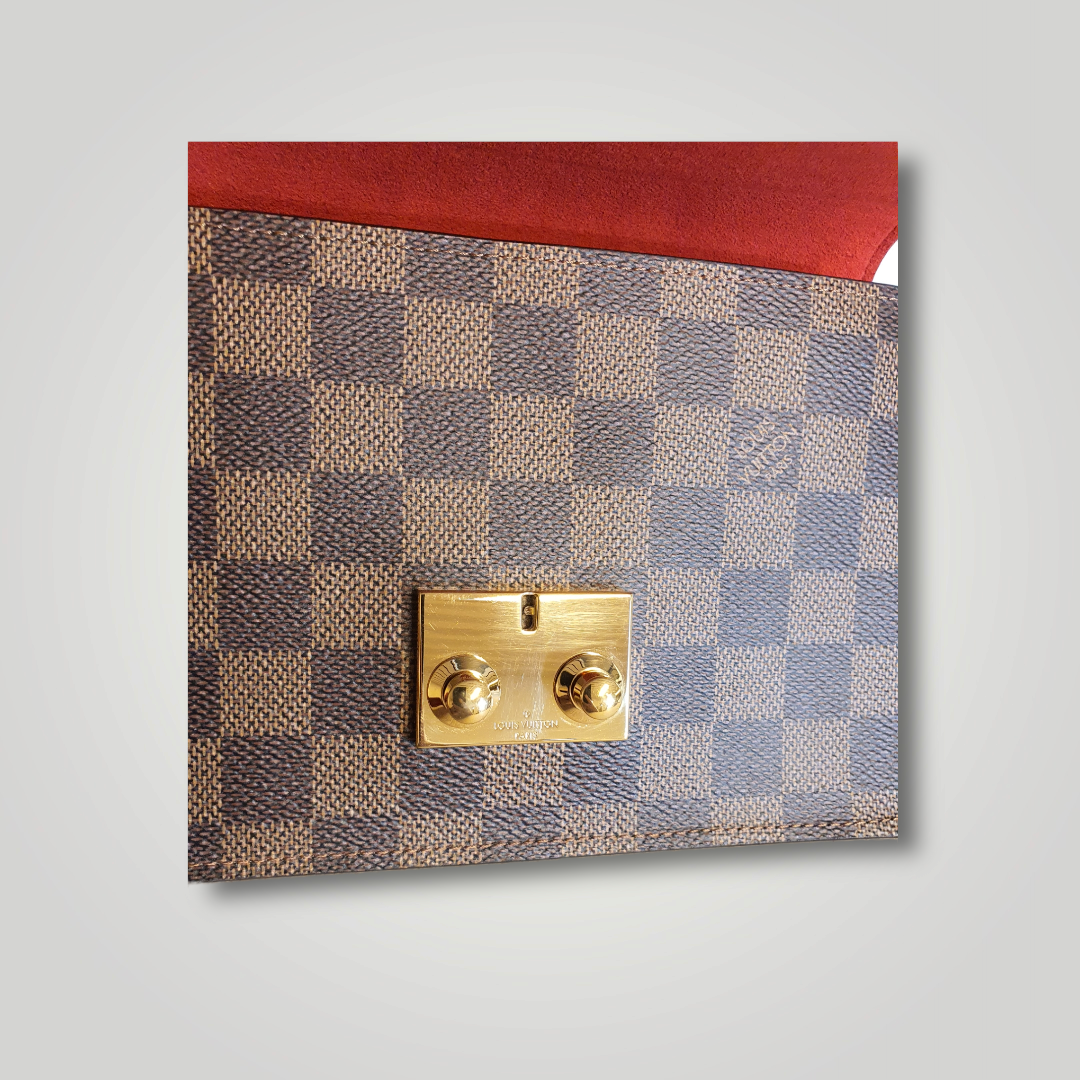 Louis Vuitton Pre-owned Croisette Chain Wallet Damier Ebene-SH22-190