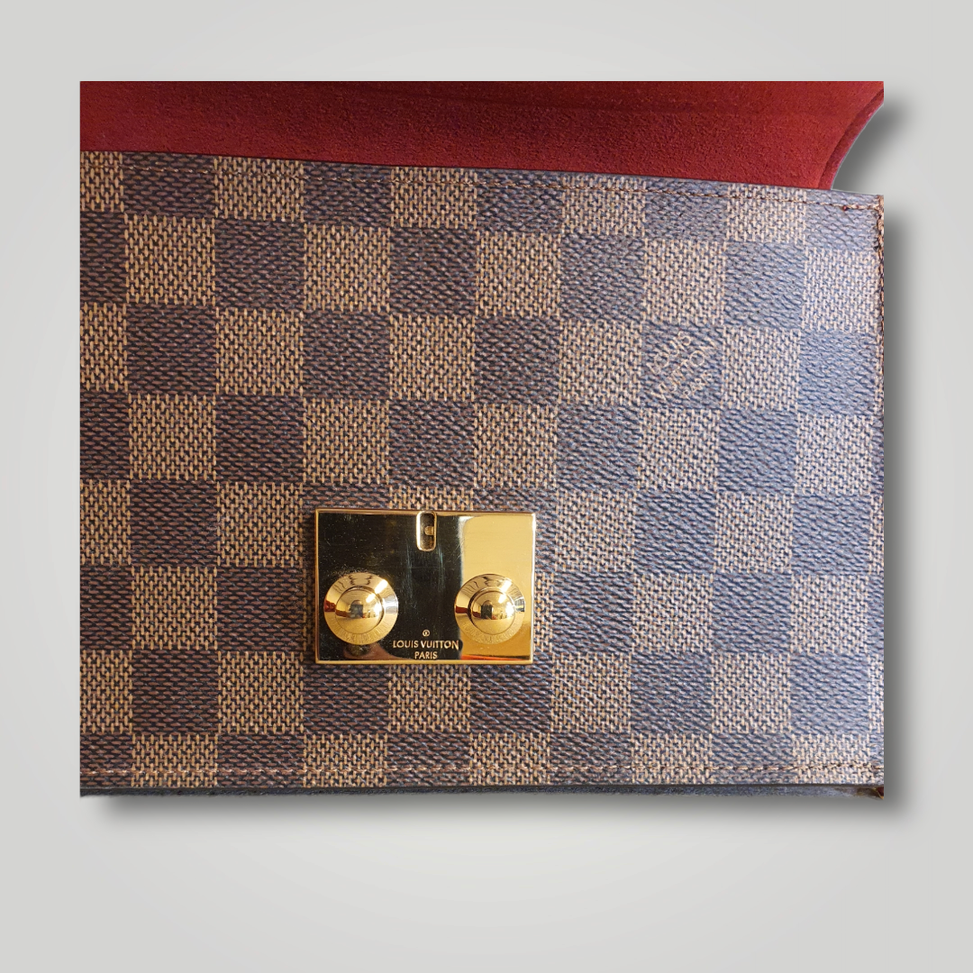 Louis Vuitton Pre-owned Croisette Chain Wallet Damier Ebene-SH22-190