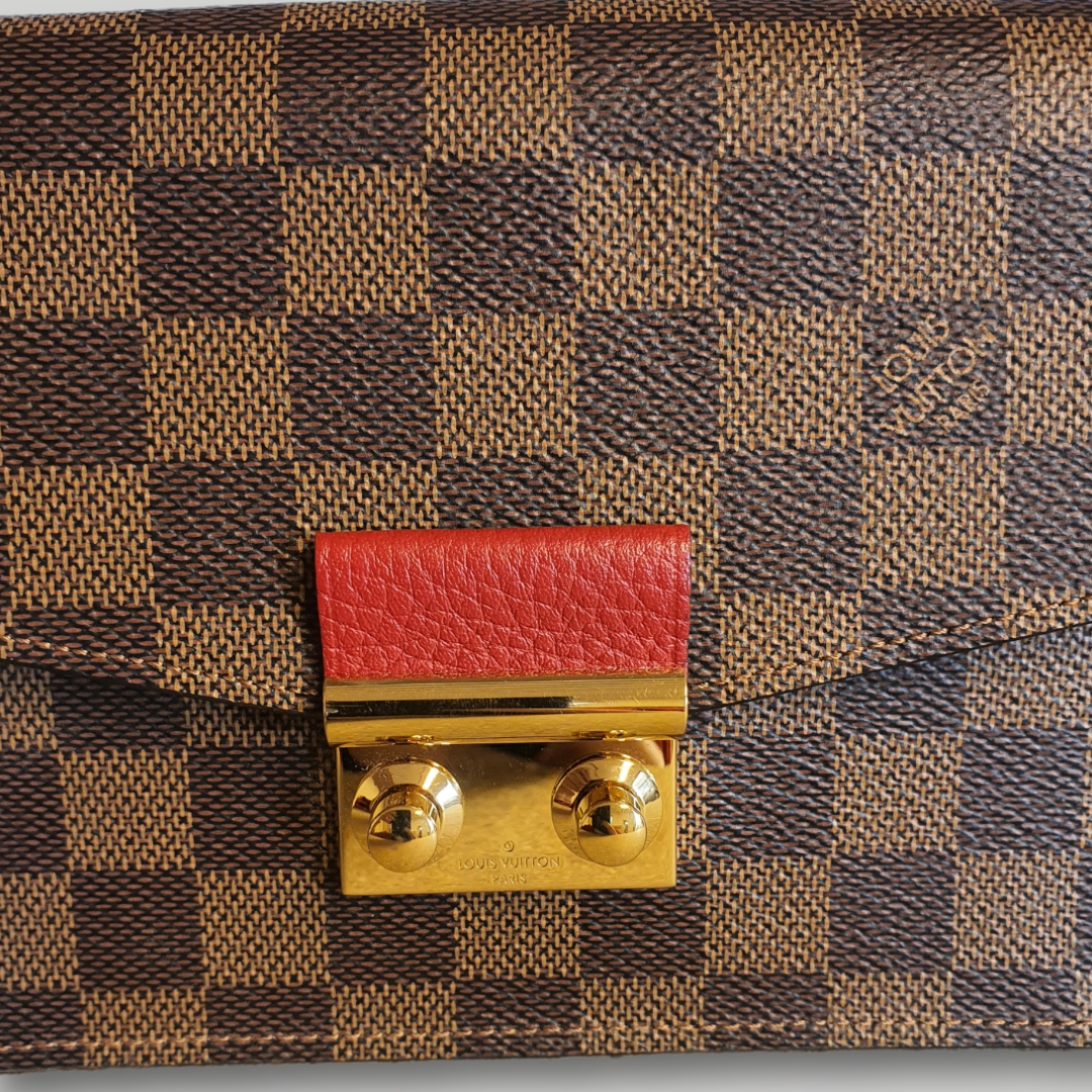 Louis Vuitton Pre-owned Croisette Chain Wallet Damier Ebene-SH22-190