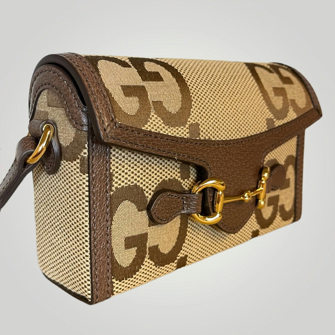 Gucci pre-owned mini Horsebit bag Jumbo GG