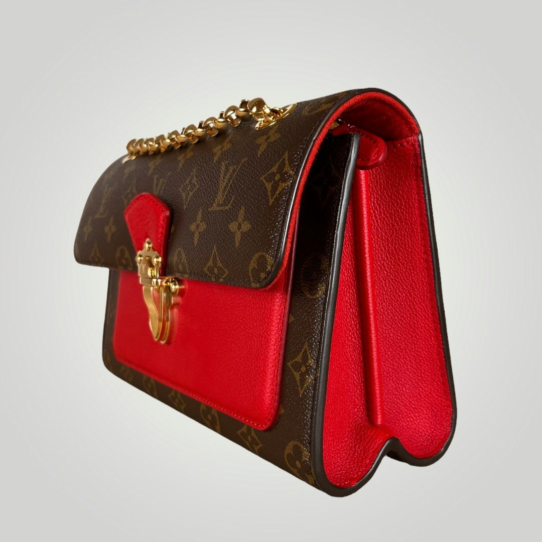 Louis Vuitton - Victoire Handbag Monogram Canvas and Leather Shoulder Bag