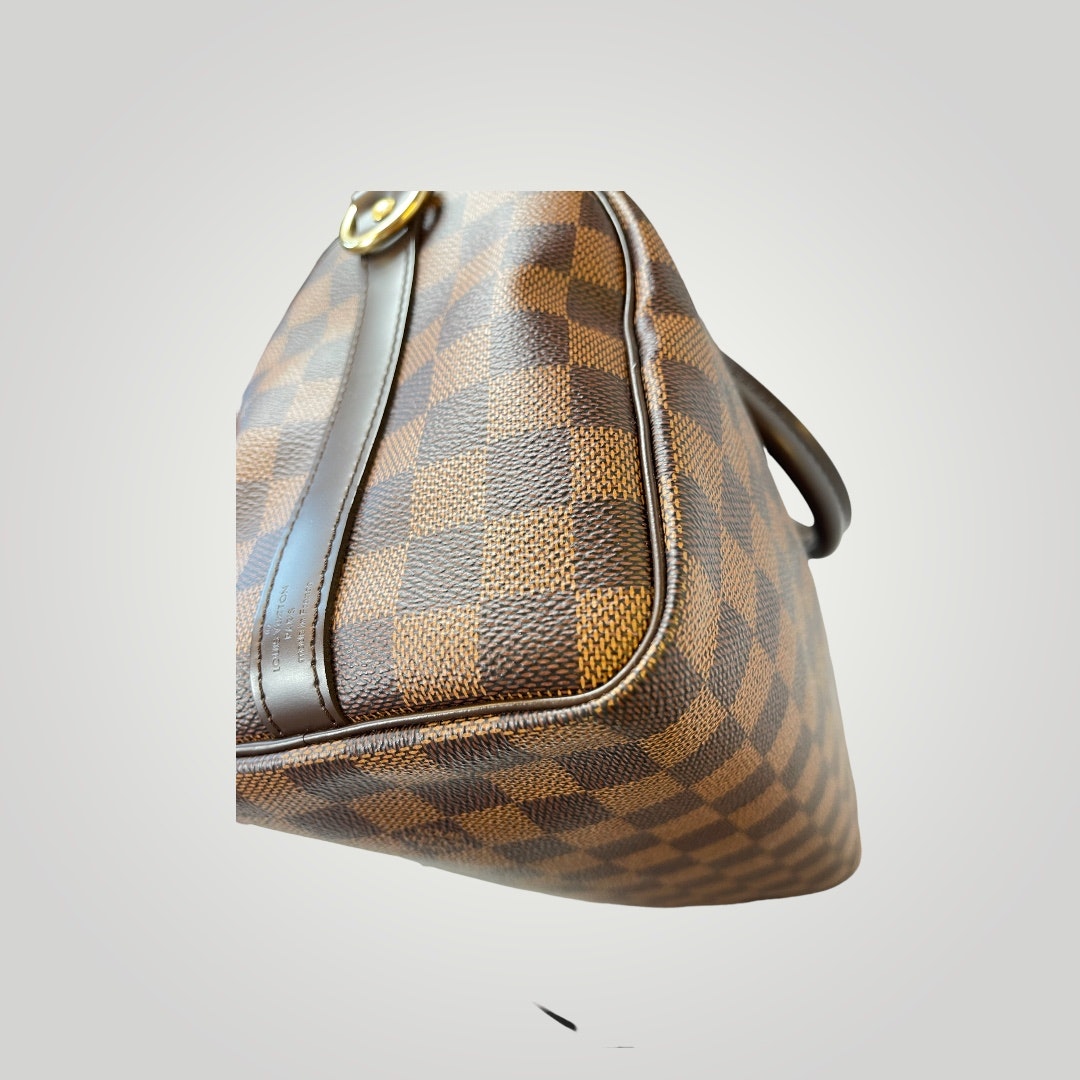 Louis Vuitton Pte-owned Speedy Bandoliere 25 Damier Ebene